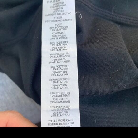 Fabletics Black Athletic Leggings in Medium‎ - Picture 8 of 13